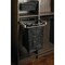 Hardware Resources Dark Bronze 18" Deep Pullout Canvas Hamper with Removable Laundry Bag POHS-18ORB - alternate 3